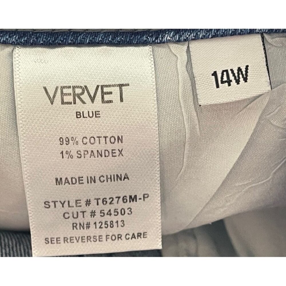 Vervet Blue Womens Size 14W Cortney Stretch Mom Shorts - Picture 6 of 8